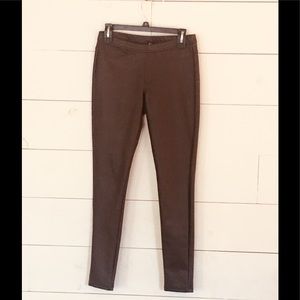 Brown pleather pants from Nordstrom